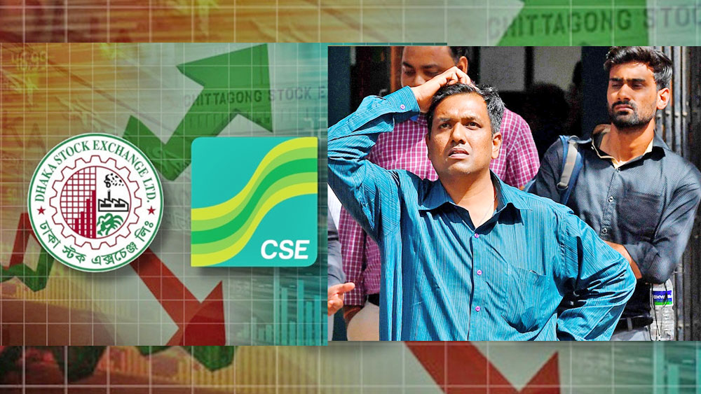 Stock market plunges in flames